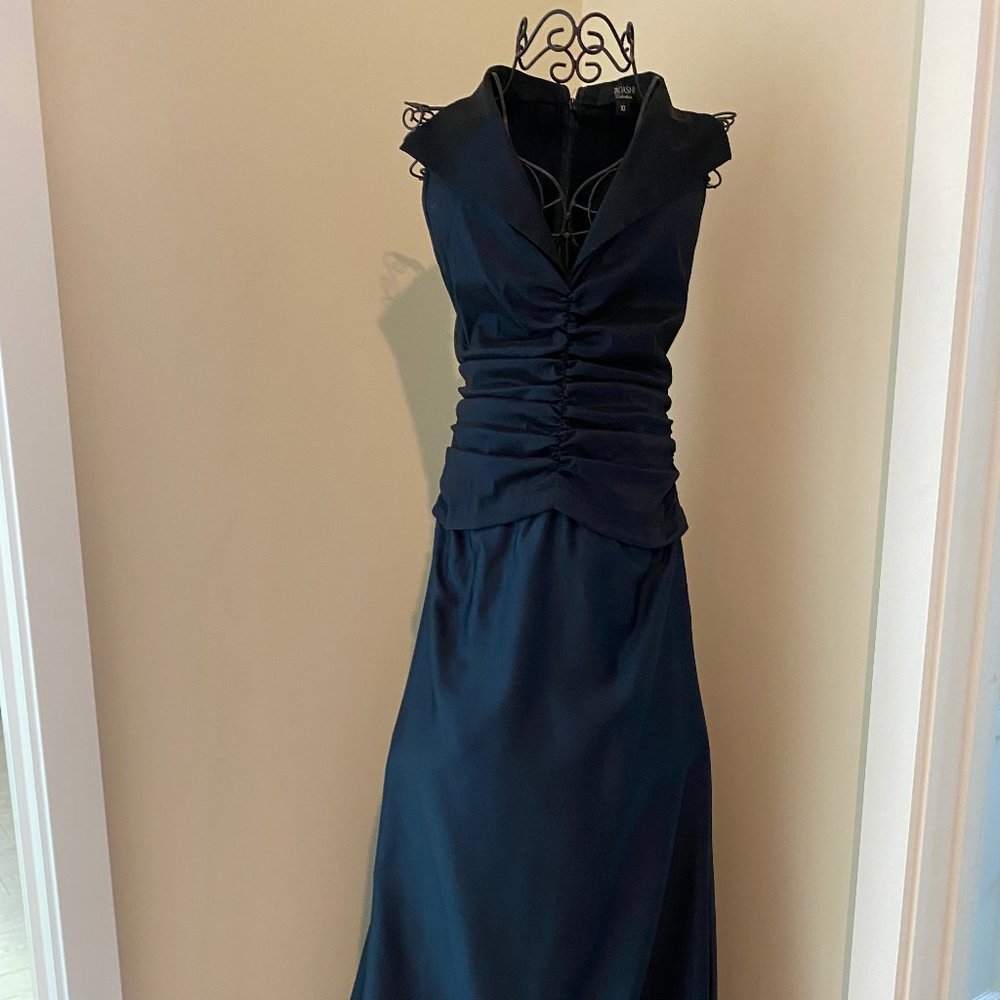 Navy Full-Length Evening Gown